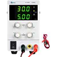 iiBro Fuente de alimentacion regulable CC 0-30V 0-5A Ajustable Transformador- Suministro eléctrico de laboratorio…
